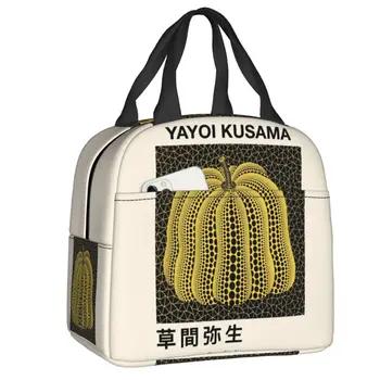 Изолированная сумка для ланча Yayoi Kusama Pumkin Forever для кемпинга, путешествий, абстрактного искусства, портативный термос-холодильник, ланч-бокс для женщин и детей